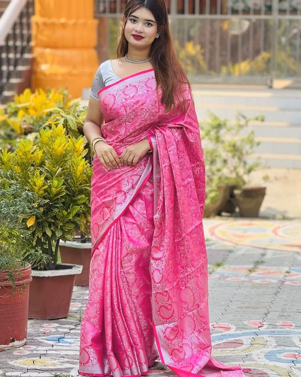 kanchi katan saree combo — image 4