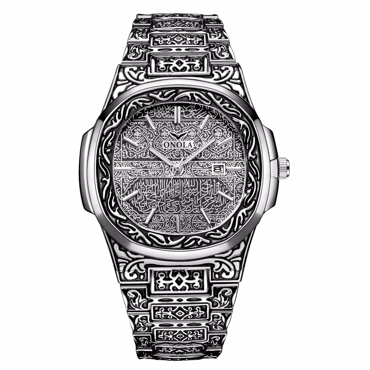 Luxury Gold Watches for Men ONOLA Business Retro Waterproof Muslim — image 7