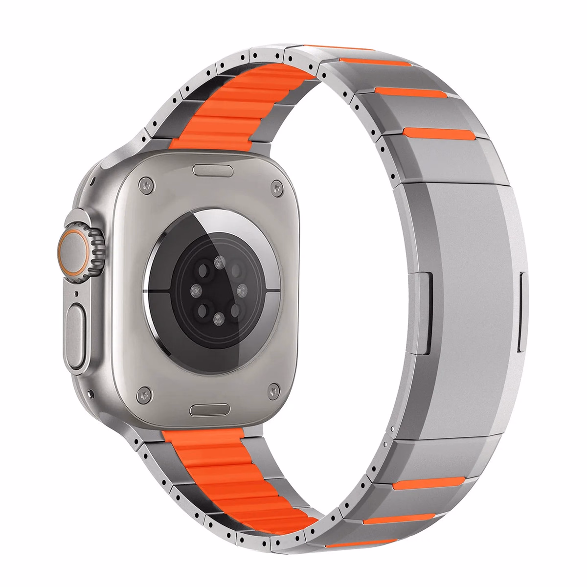 New Fluororubber Stainless Steel Watch Strap for Apple Watch S10/11 — image 7