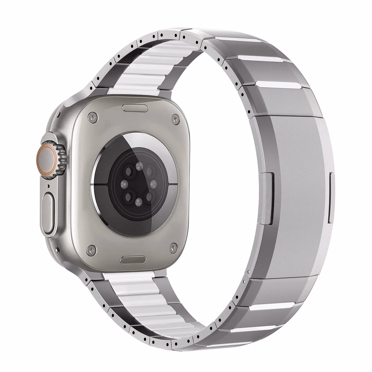 New Fluororubber Stainless Steel Watch Strap for Apple Watch S10/11 — image 4