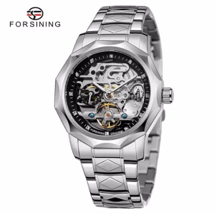 Forsining 199A Classy Design Skeleton Transparent Golden Stainless — image 8