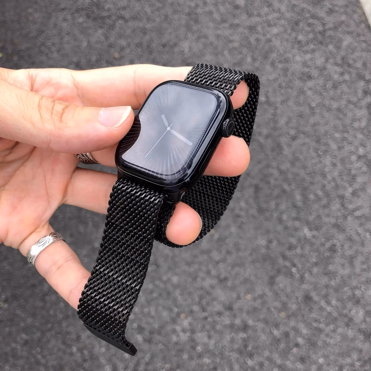 Casual Breathable Coarse Mesh Milanese Loop Magnetic Stainless for — image 5