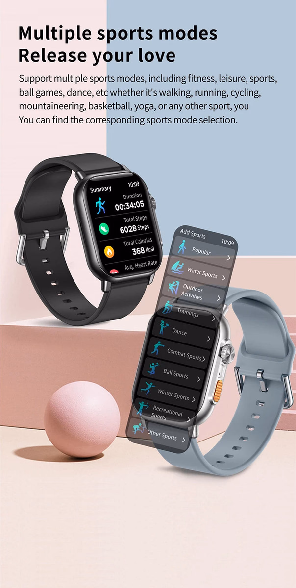 TK23 Pro Smart Watch BT Calling Steel Strap — image 4