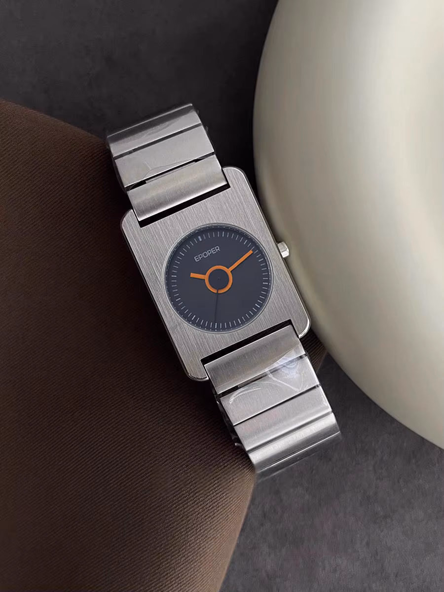 Elegant Square Quartz Watch Stainless Steel Luxury Wristwatch — image 5