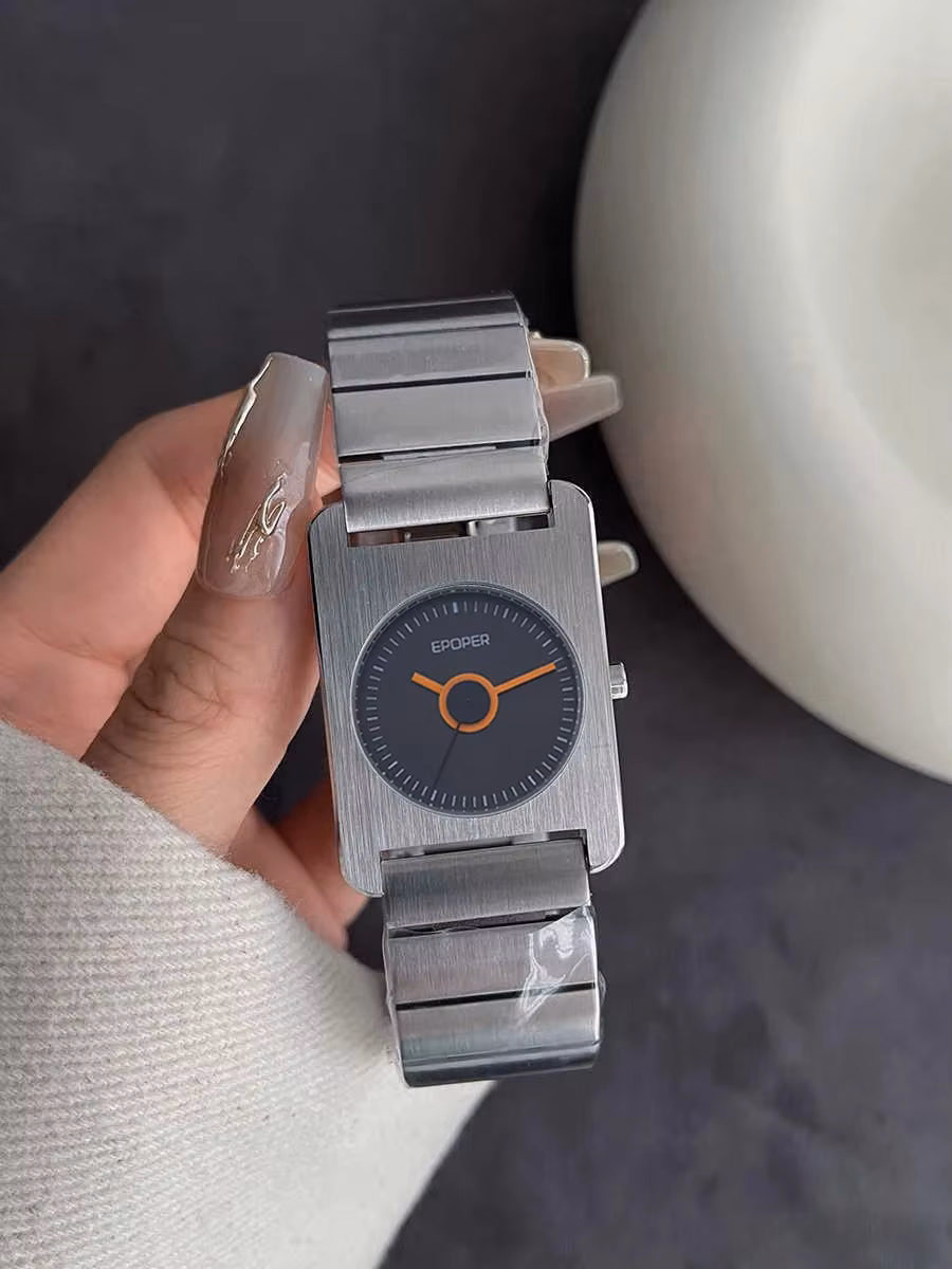 Elegant Square Quartz Watch Stainless Steel Luxury Wristwatch — image 6