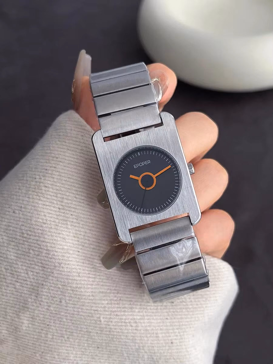 Elegant Square Quartz Watch Stainless Steel Luxury Wristwatch — image 3