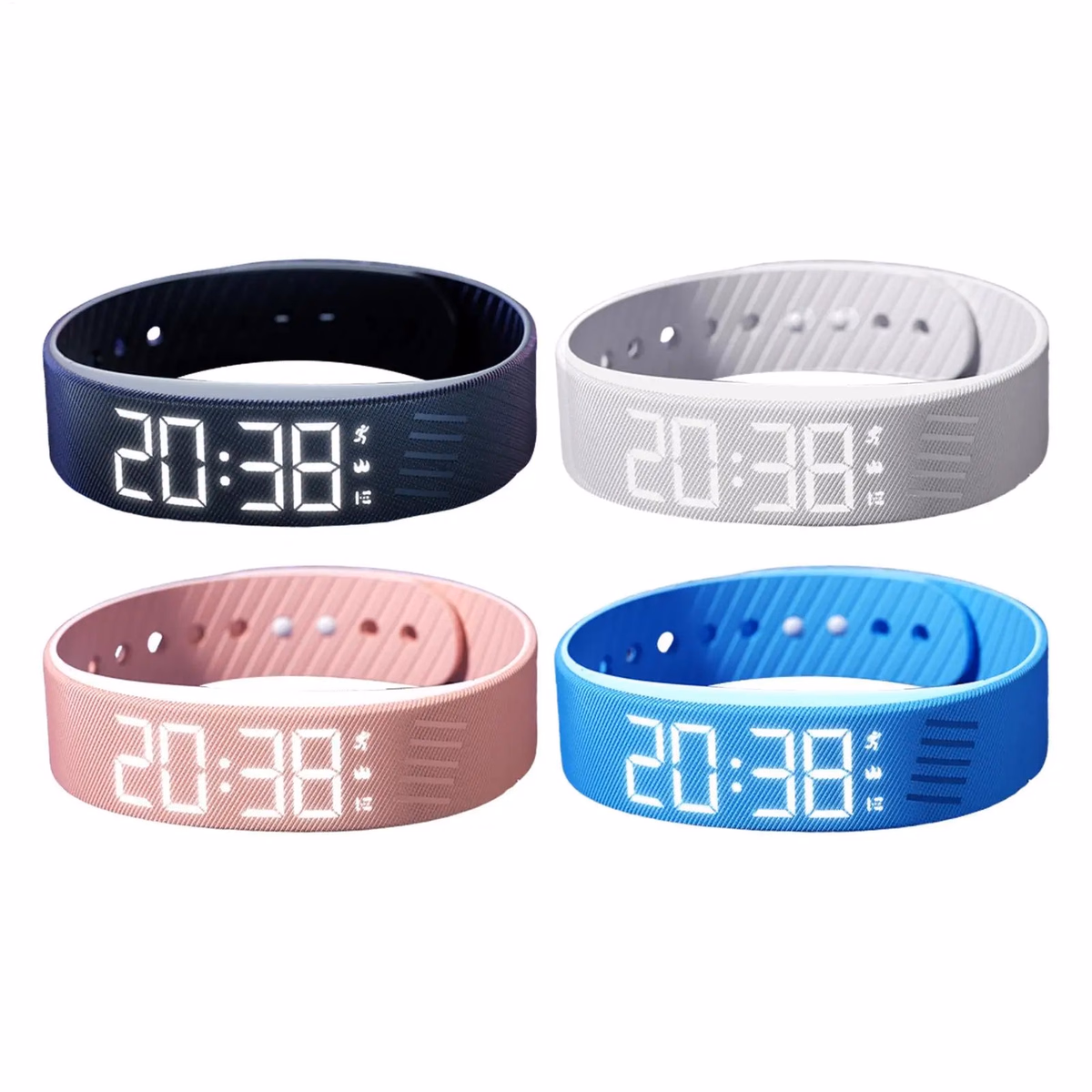 OLED Digital Alarm Watch Sleep Tracker Silent Vibration Activity — image 2