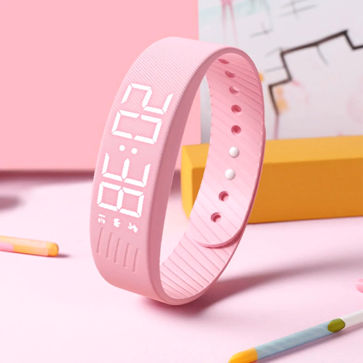 OLED Digital Alarm Watch Sleep Tracker Silent Vibration Activity