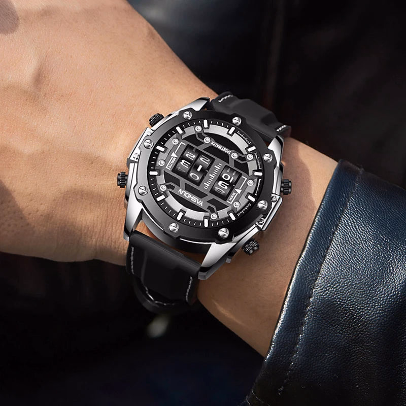 Trendy Personalized Multifunctional Men's Watch Sports Silicone Tape — image 5