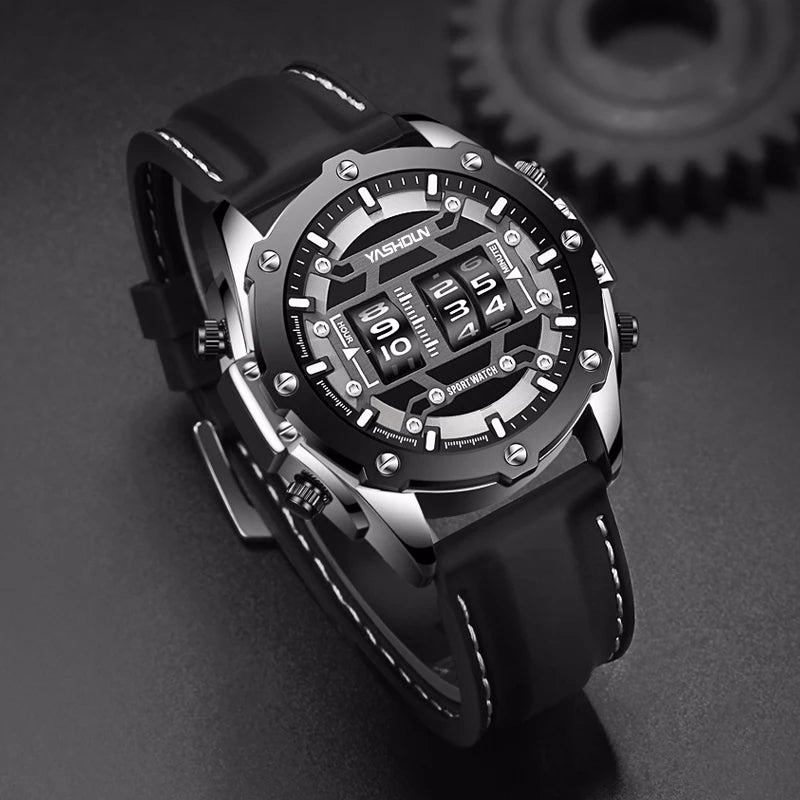 Trendy Personalized Multifunctional Men's Watch Sports Silicone Tape — image 3
