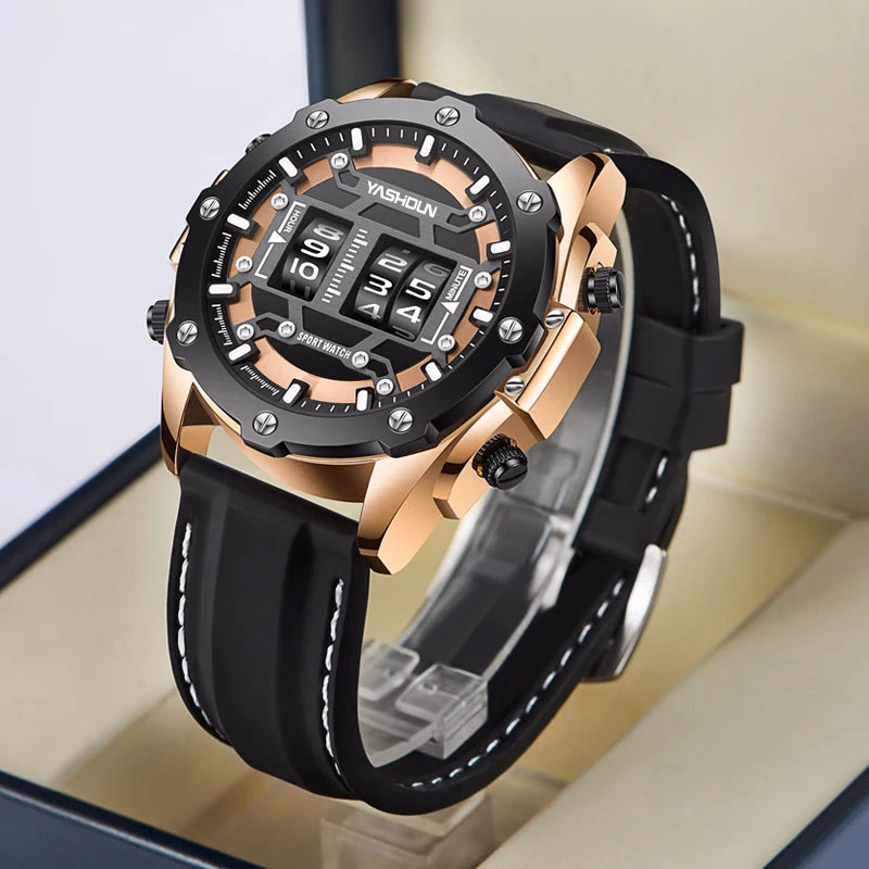 Trendy Personalized Multifunctional Men's Watch Sports Silicone Tape — image 2
