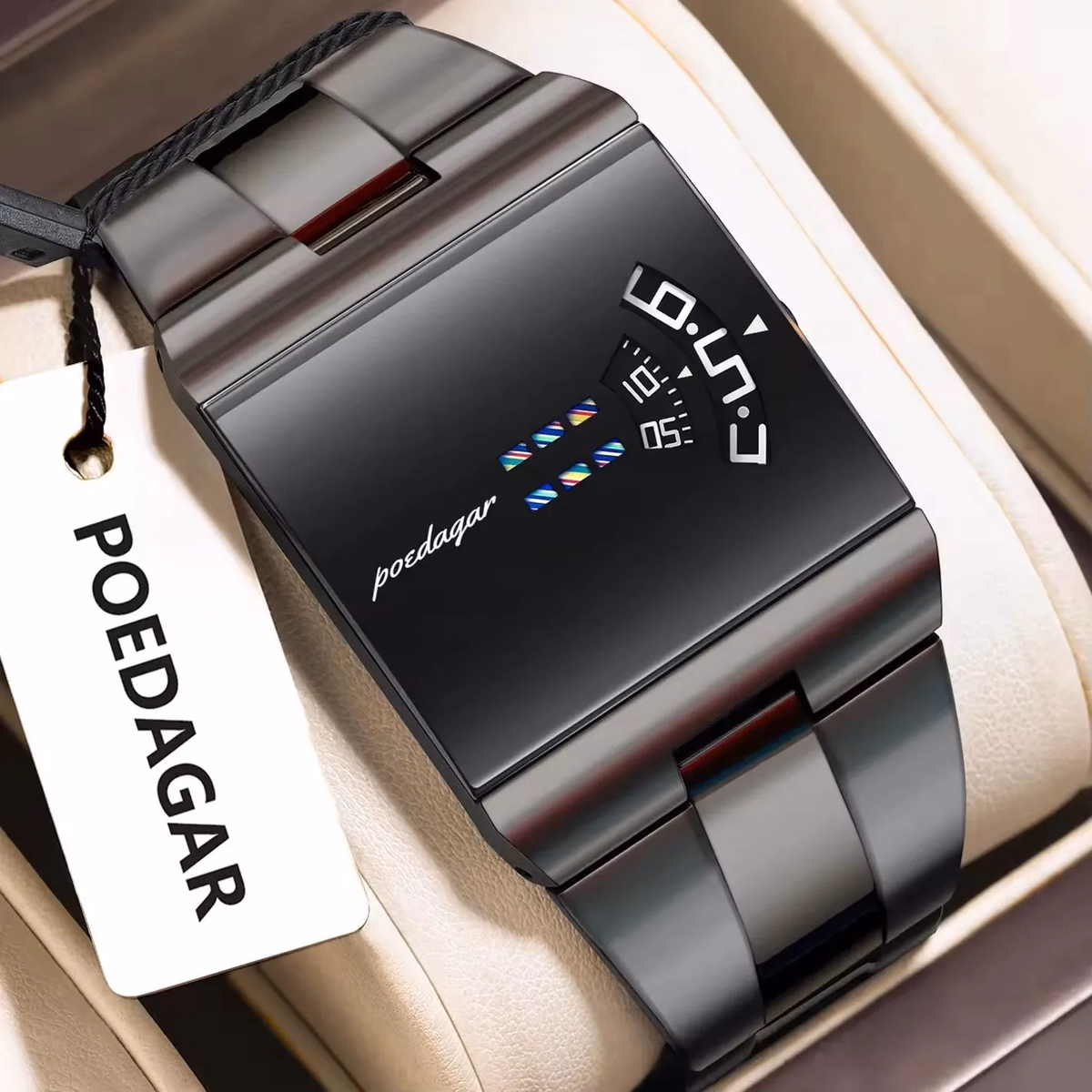 Poedagar Square Waterproof Quartz Watch — image 10