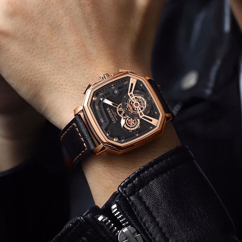 LILUOKE Man Watch Quartz Movement Waterproof Watches for Man Summer Watch Rejos Classic Model — image 4