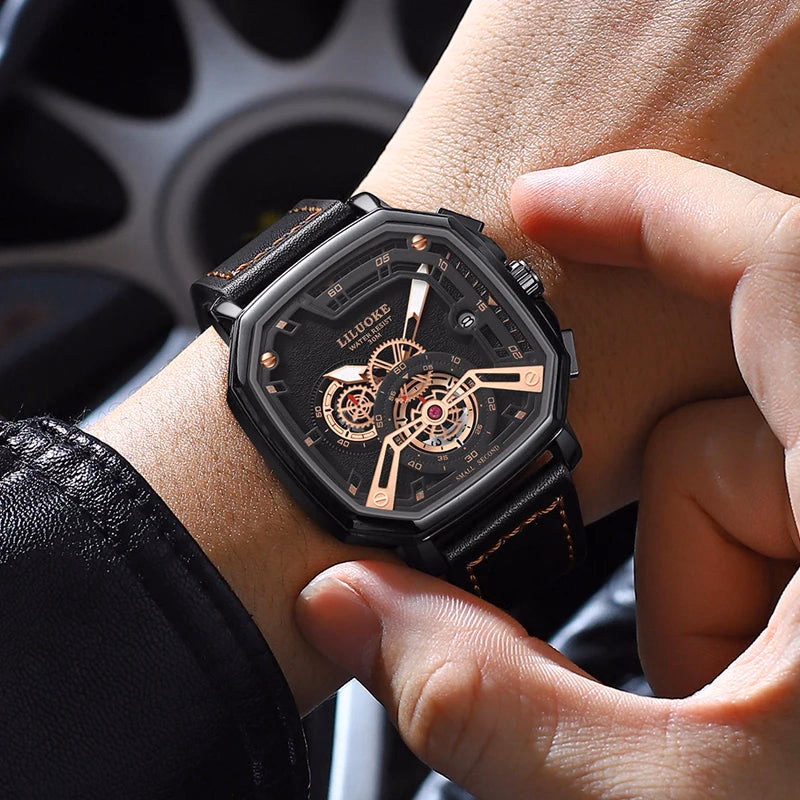 LILUOKE Man Watch Quartz Movement Waterproof Watches for Man Summer Watch Rejos Classic Model — image 5