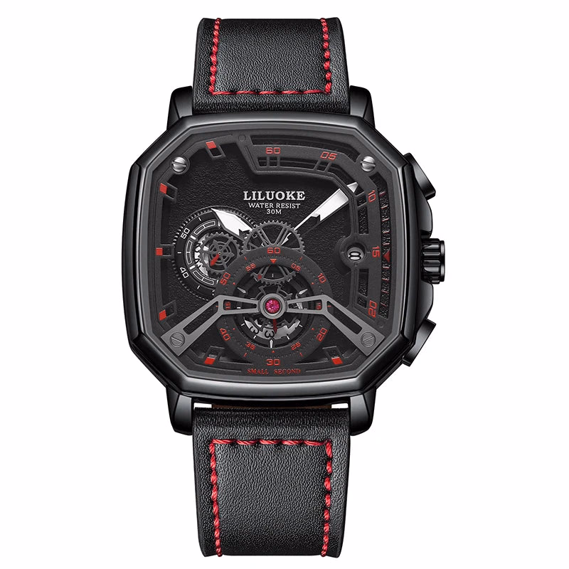 LILUOKE Man Watch Quartz Movement Waterproof Watches for Man Summer Watch Rejos Classic Model — image 11