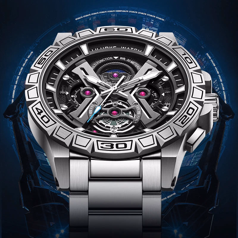 LILUOKE Luxury Top Brand Men Watches