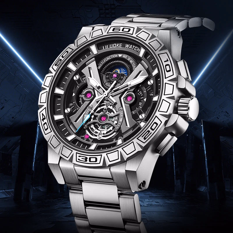 LILUOKE Luxury Top Brand Men Watches — image 2