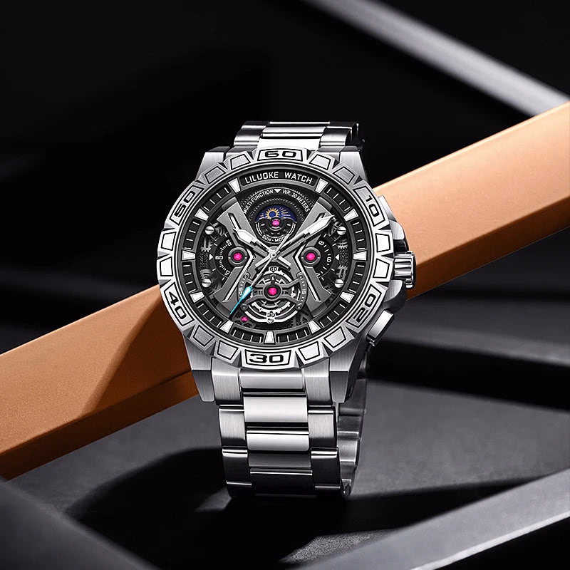 LILUOKE Luxury Top Brand Men Watches — image 3