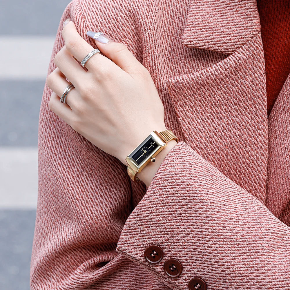Elegant Gold Ladies' Watch with Narrow Strap — image 4