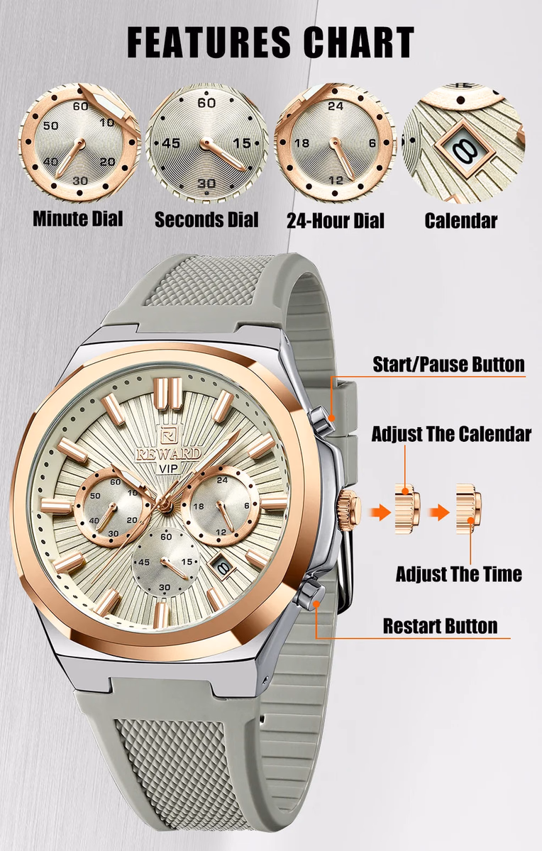 Reward Men's Quartz Sports Watches - Stylish & Exquisite — image 6