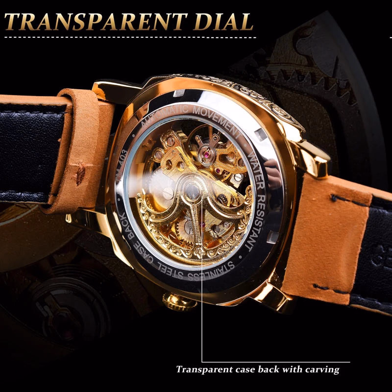 Luxury Men's Automatic Skeleton Watch — image 3