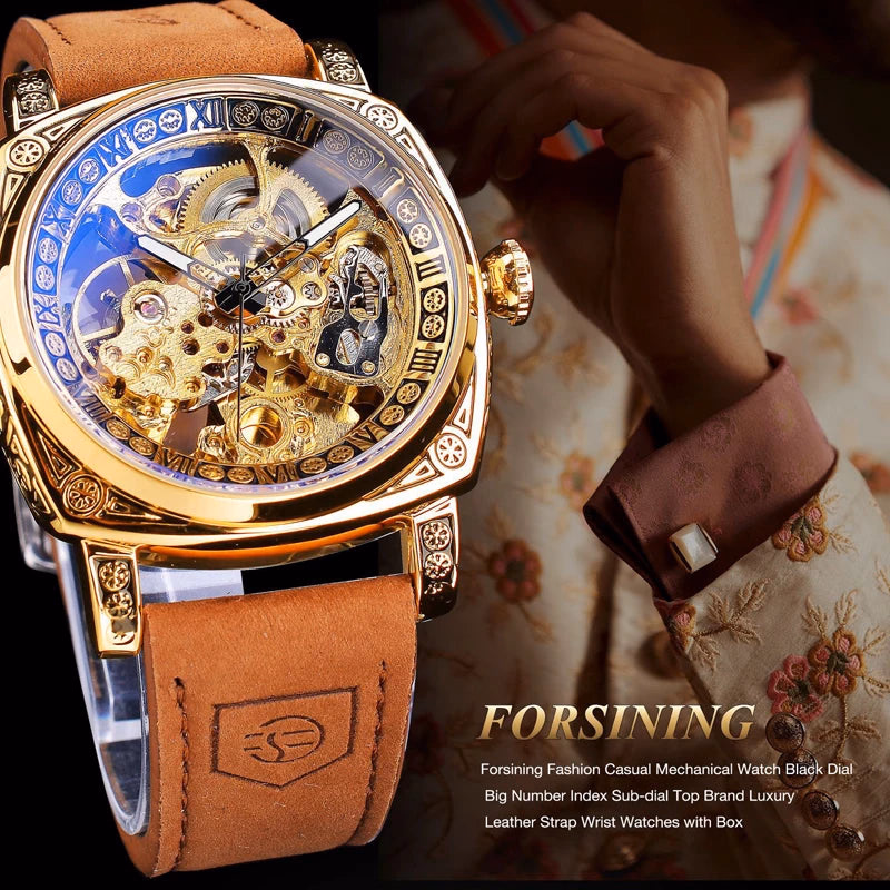 Luxury Men's Automatic Skeleton Watch — image 5
