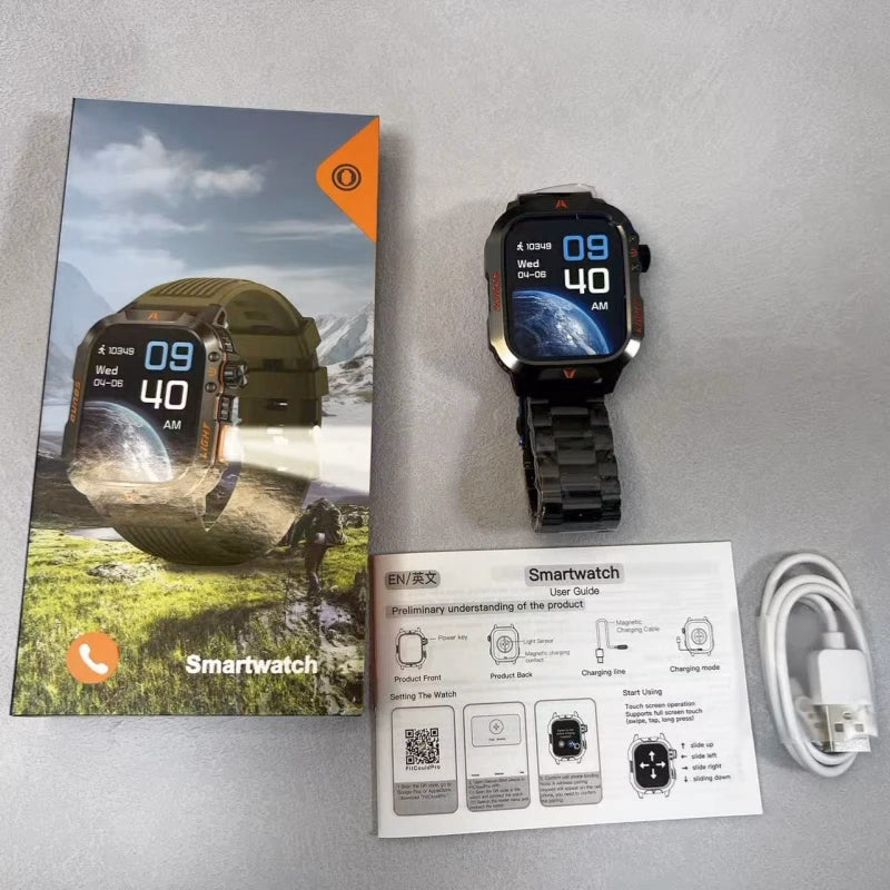 2026 Stainless Steel Waterproof Smartwatch with Bluetooth — image 2