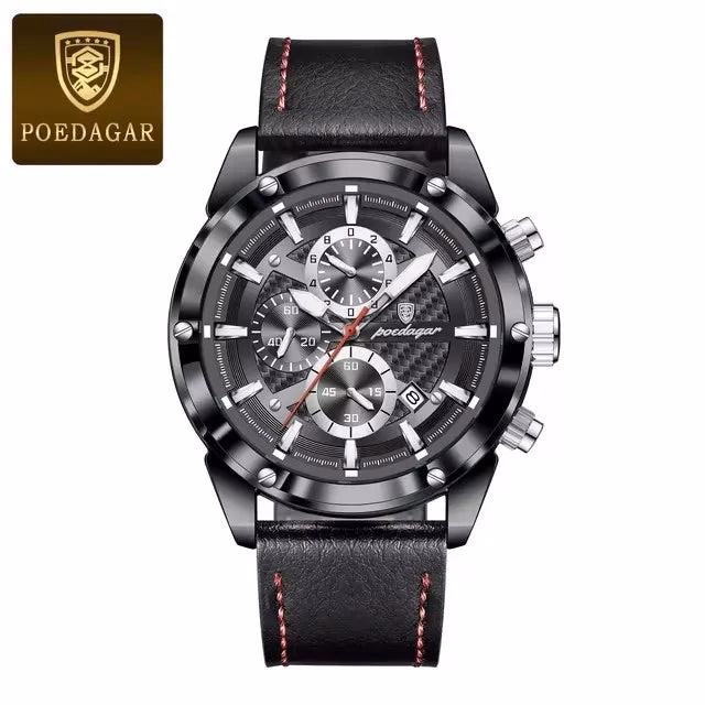 POEDAGAR Luxury Sports Men's Chronograph Watch — image 8