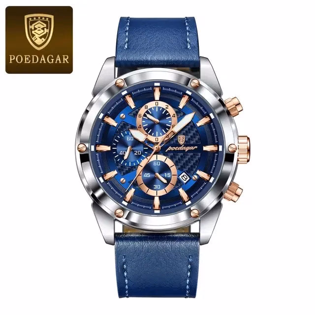POEDAGAR Luxury Sports Men's Chronograph Watch — image 9