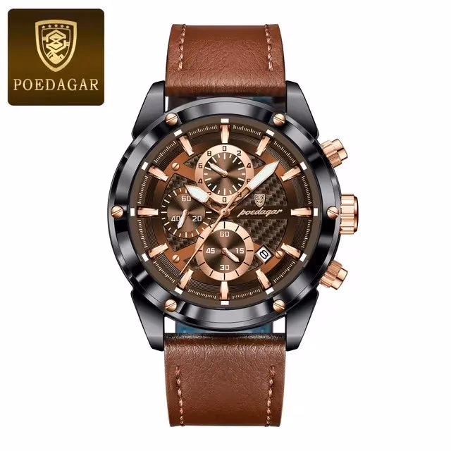 POEDAGAR Luxury Sports Men's Chronograph Watch — image 10