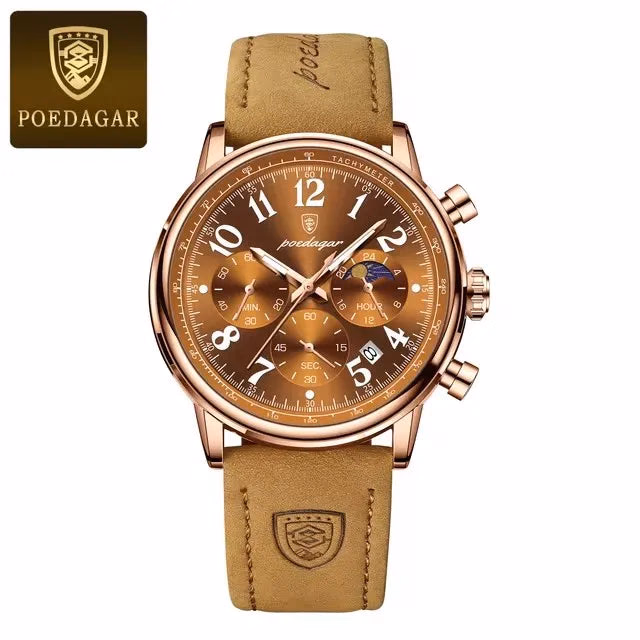 Luxury Silver Blue Quartz Chronograph Watch for Men — image 9
