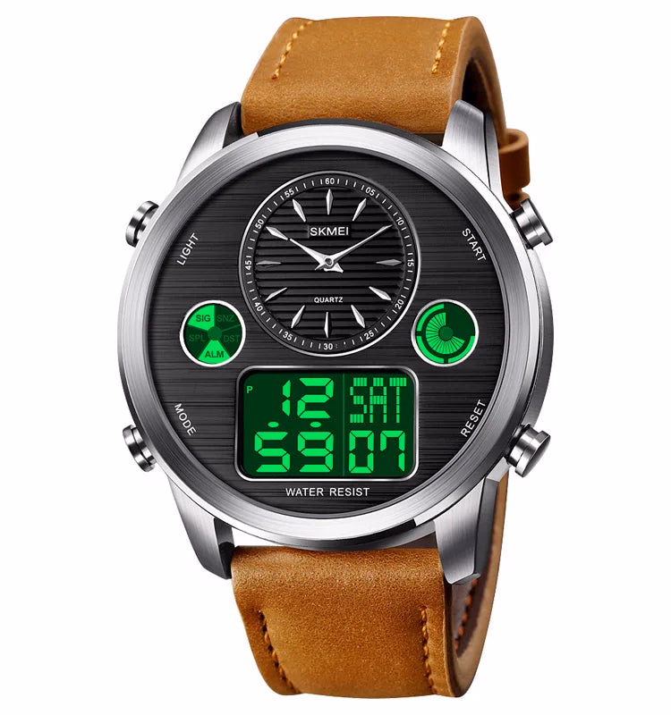 Skmei 1653 Analog Digital Leather Watches — image 6