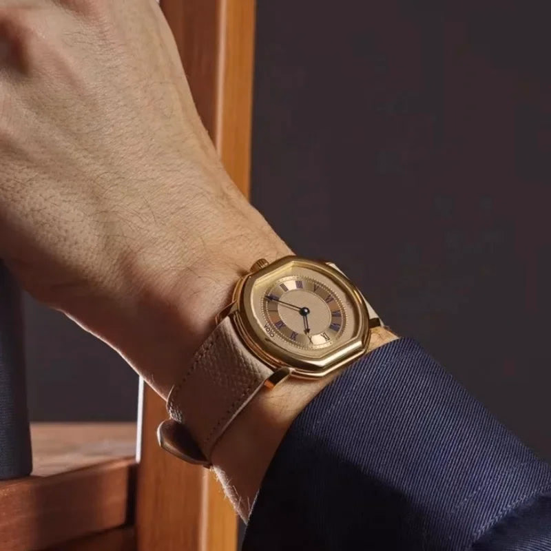 CILOA Gold Custom Men's Retro Watch - Waterproof Quartz — image 5