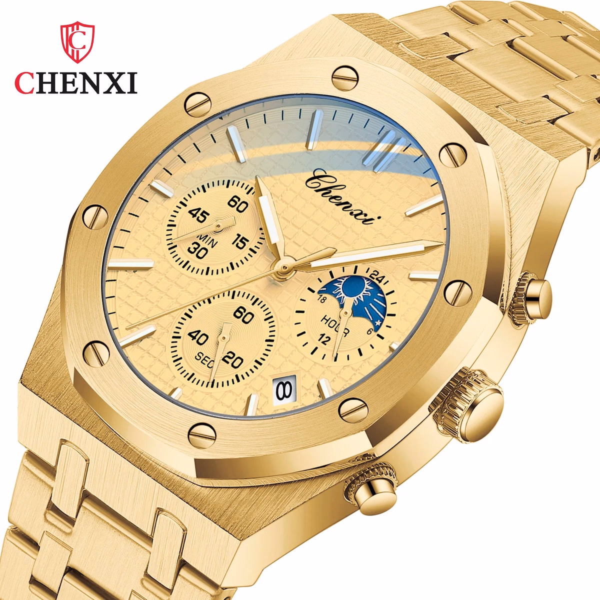 CHENXI 948 Men's Stainless Steel Chronograph Watch — image 5