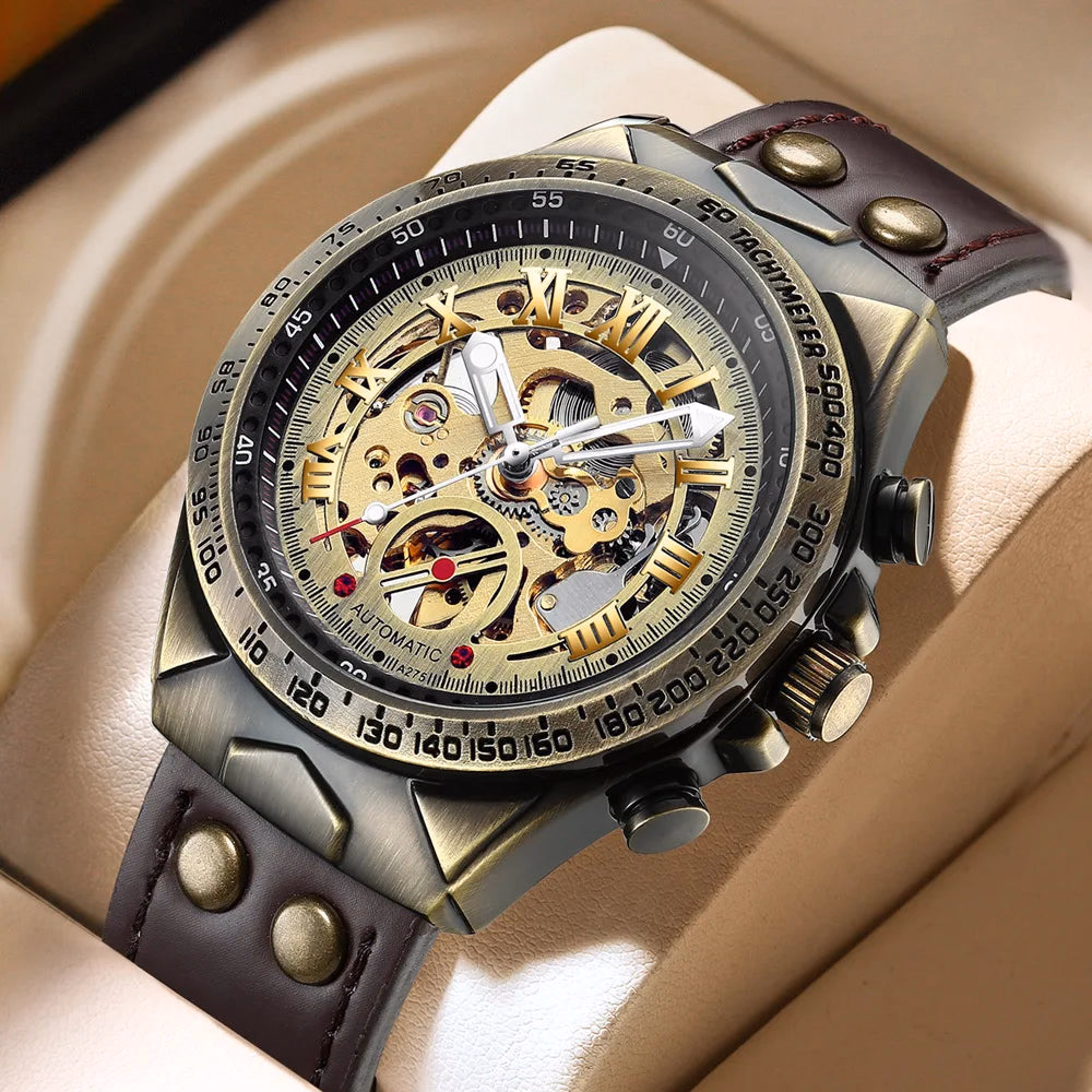 FNGEEN A275 Luxury Retro Men's Automatic Watch — image 3