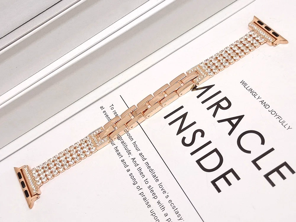 Elegant Diamond Apple Watch Bracelet Band — image 13