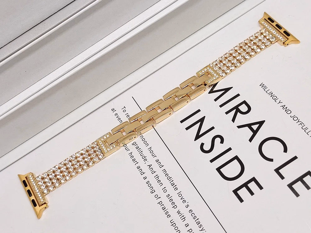 Elegant Diamond Apple Watch Bracelet Band — image 8