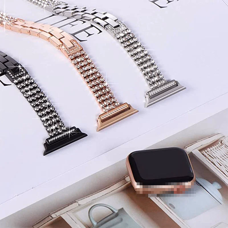 Elegant Diamond Apple Watch Bracelet Band — image 3