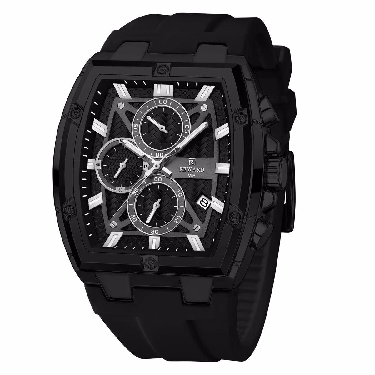 Luxury Men's Square Quartz Watch with Calendar — image 5