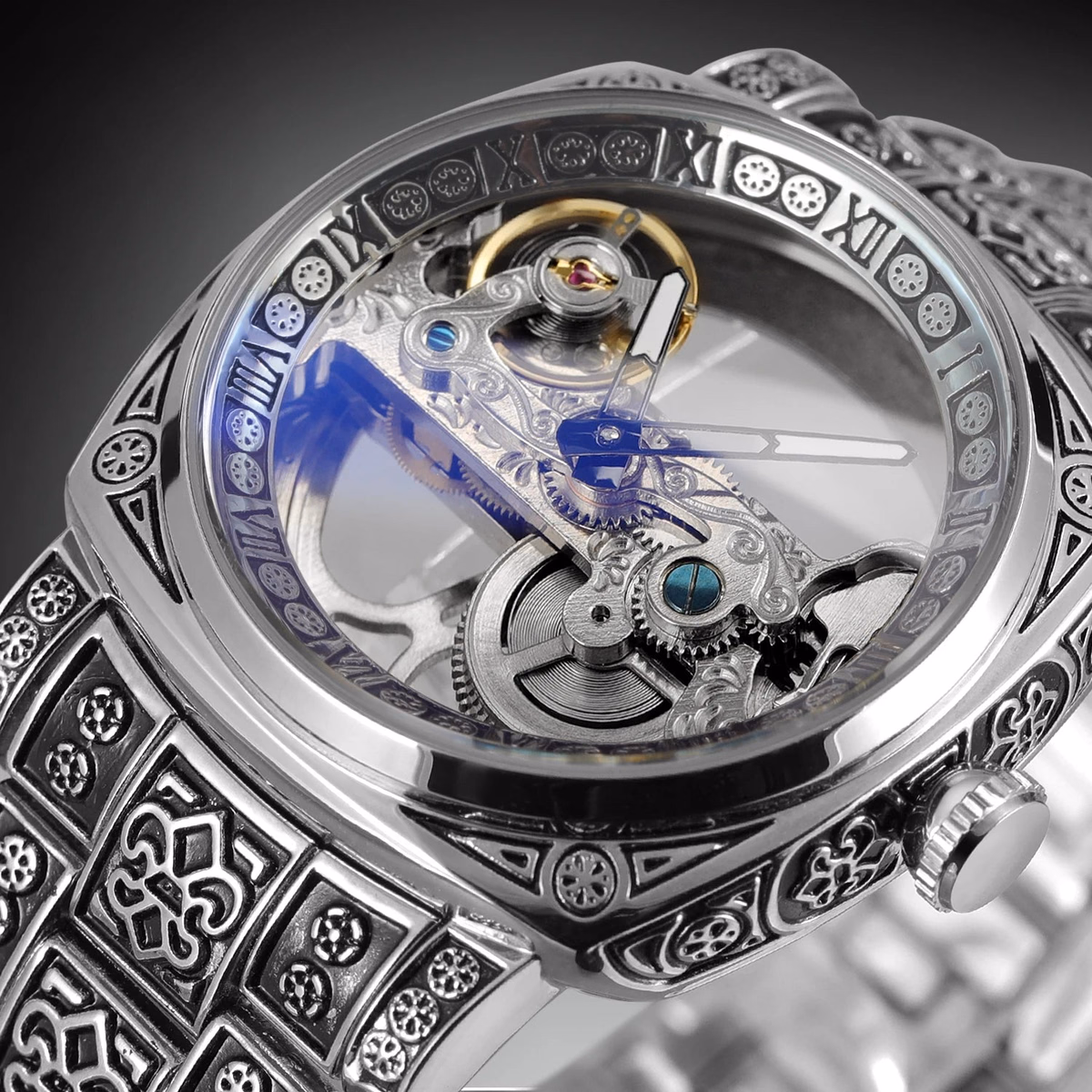 Luxury Men's Skeleton Mechanical Watch — image 2