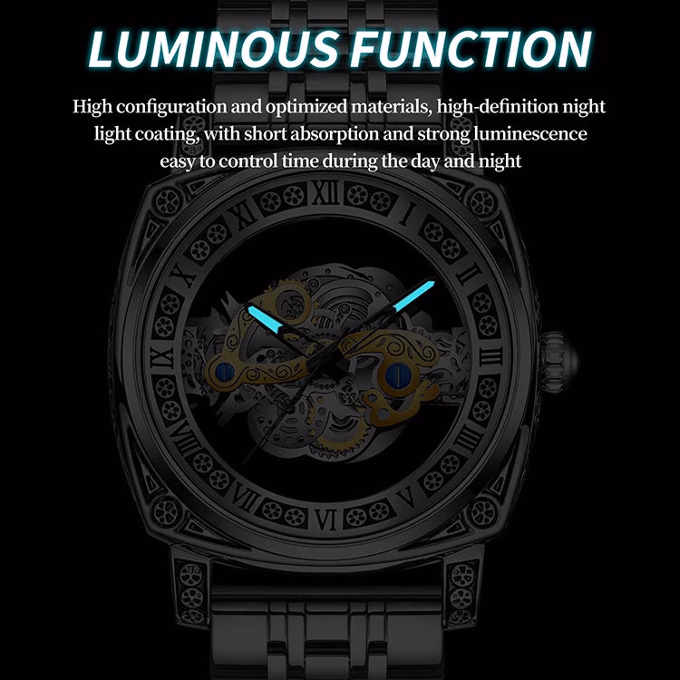 BINBOND Retro Carved Quartz Luxury Luminous Watch — image 5