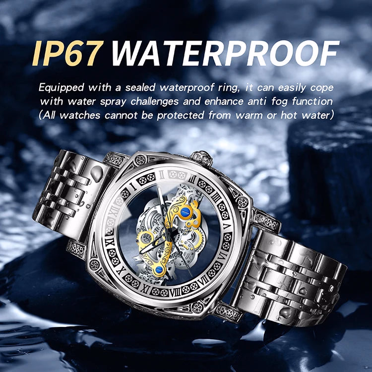 BINBOND Retro Carved Quartz Luxury Luminous Watch — image 4