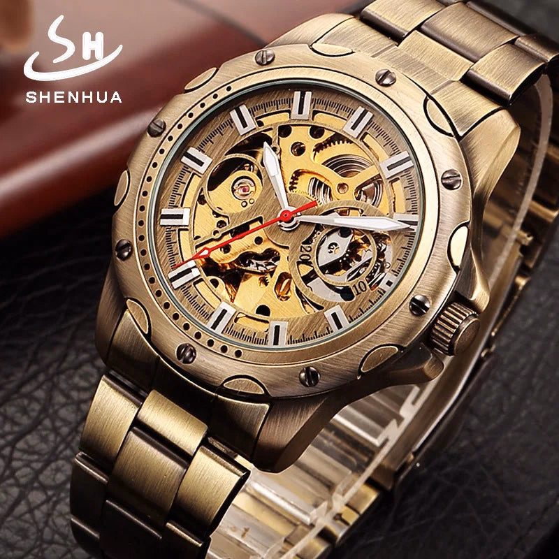 Shenhua Antique Copper Mechanical Men's Watch — image 2