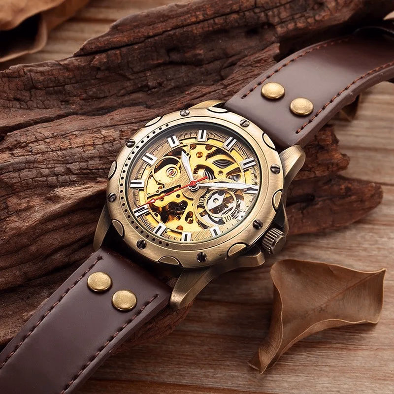 Shenhua Antique Copper Mechanical Men's Watch — image 3