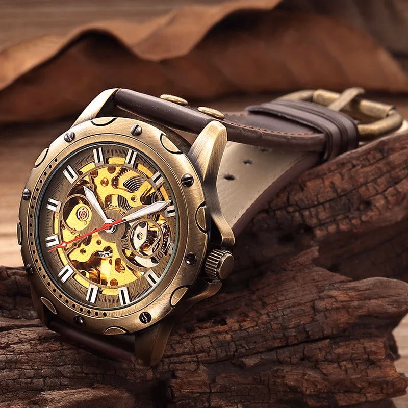 Shenhua Antique Copper Mechanical Men's Watch — image 4