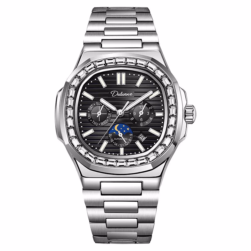 Dulunwe  Diamond Luminous Automatic Men's Watch — image 7