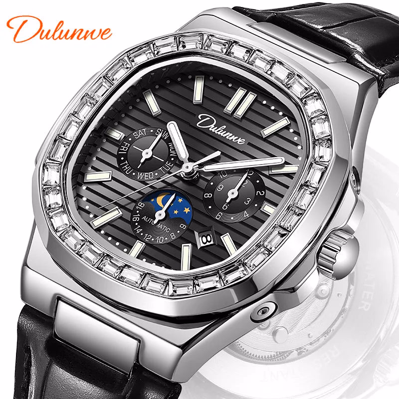 Dulunwe  Diamond Luminous Automatic Men's Watch