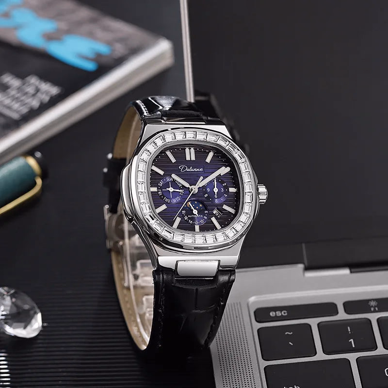 Dulunwe  Diamond Luminous Automatic Men's Watch — image 4