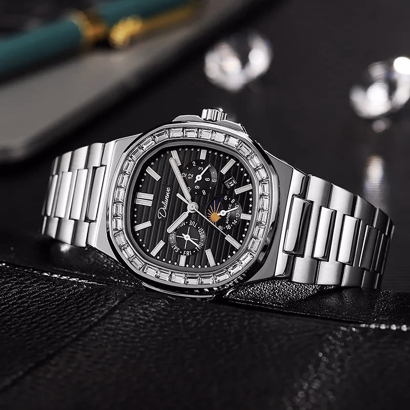 Dulunwe  Diamond Luminous Automatic Men's Watch — image 3