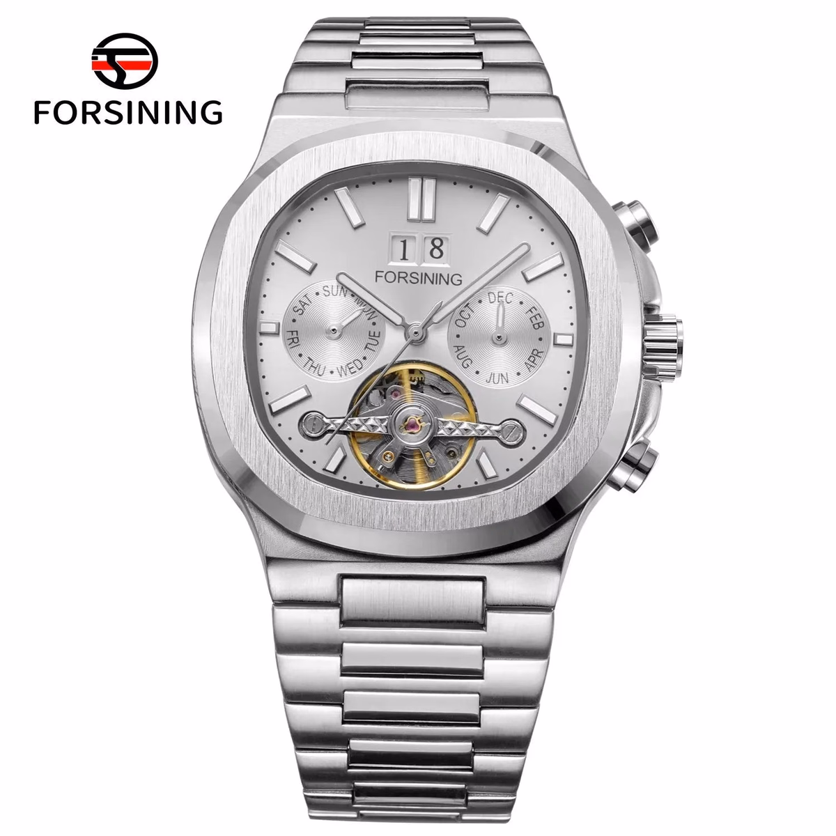 Luxury Men's Blue Tourbillon Automatic Watch — image 7